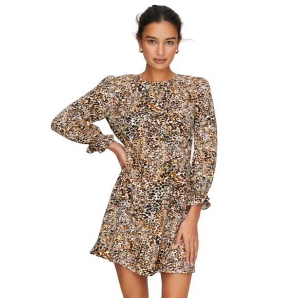 Wilfred Baroque Dress Leopard Size 2 - Picture 1 of 12